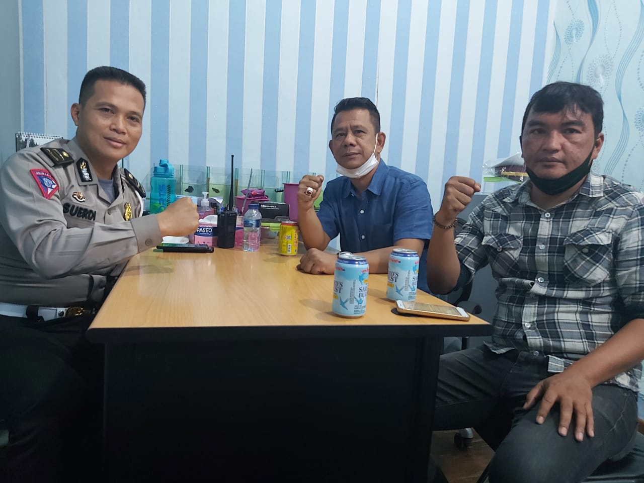Ketemu Kawan Lama, Ketua Pewarta Berkunjung ke Kasubnit I Satlantas Polrestabes Medan
