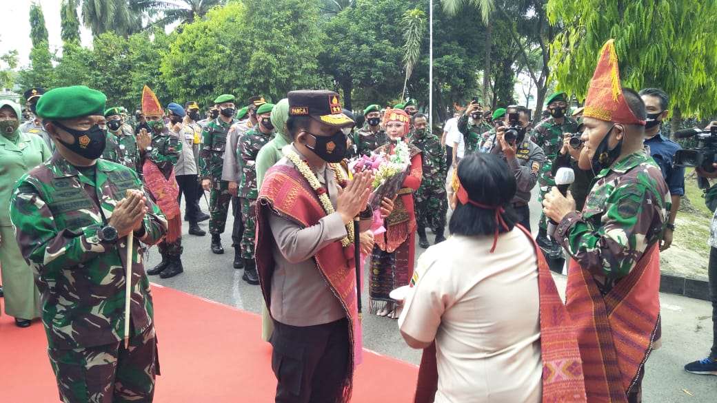 Kodam I/BB Sambut Penerimaan Tugas Kapolda Sumatera Utara