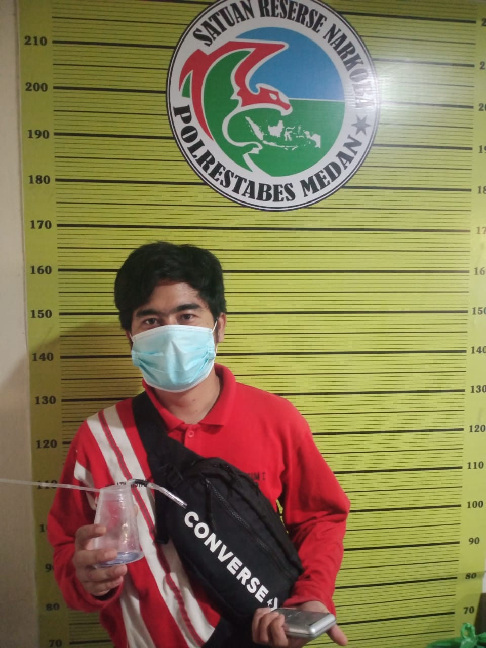 Timbangan Elektrik dan Sisa Shabu 1, 50 Gram Disita,Â Sat Narkoba Polrestabes Medan Tangkap Pemakai Shabu