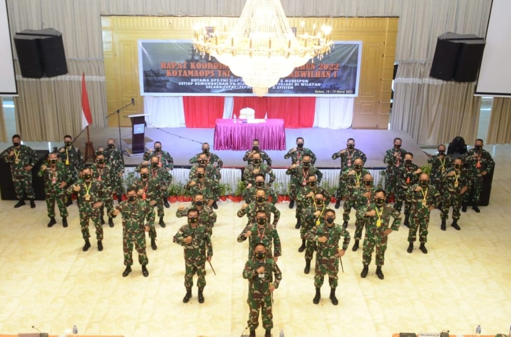 Pangdam I/BB PimpinÂ  Rapat koordinasi RentikonÂ  TA. 2022 Kotamaops TNI wilayah kogabwilhan I