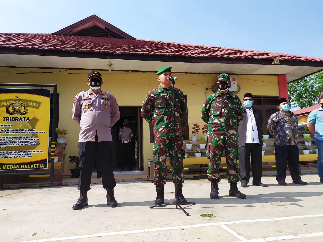 Menuju Kamtibmas yang Kondusif, TNI - Polri Bersama Instansi Terkait dan Tokoh Agama Apel Sinergitas