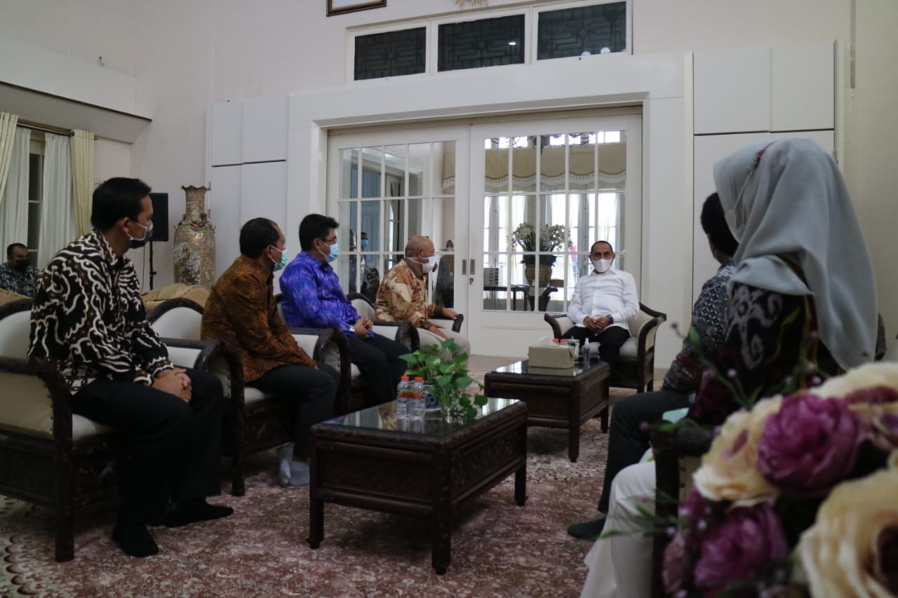 Mengawali Tugas di Sumut, Jajaran GM  PLN   Regional  Audiensi  ke Gubsu, Ini Kata Edy Rahmayadi