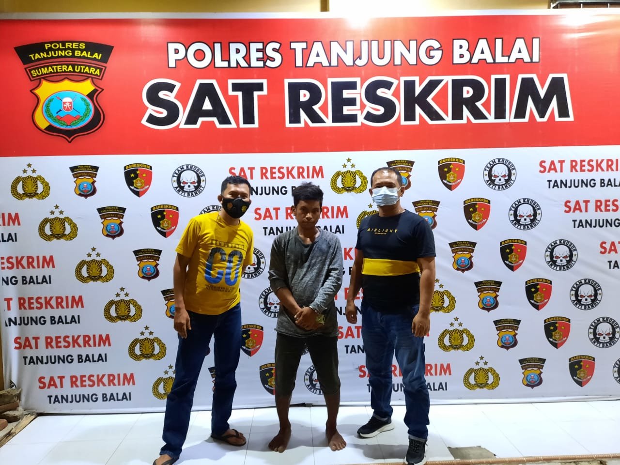 Pengguna Shabu Gelapkan Sepeda Motor di Ringkus Satreskrim Polres Tanjung