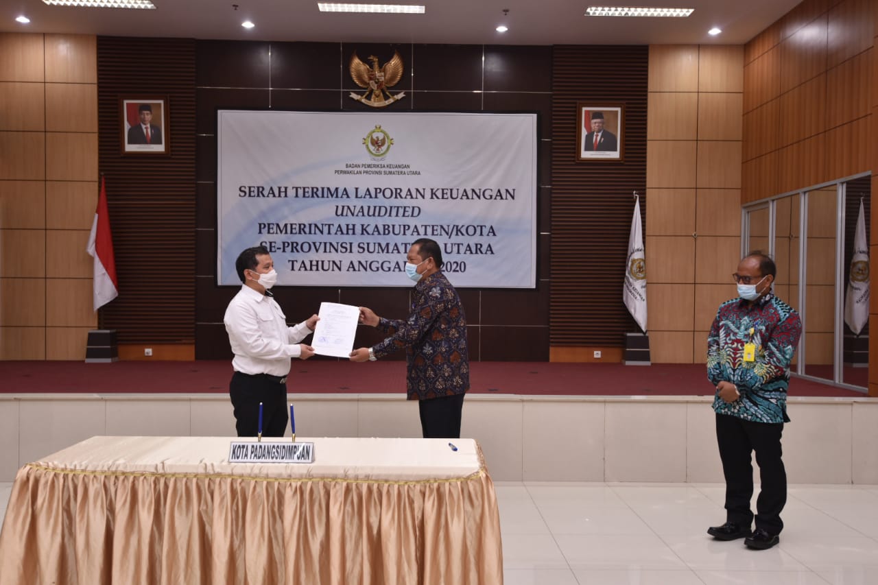 Pemko PSP Serahkan Laporan Keuangan, Walikota Irsan Nasution : Perlu Bimbingan BPK RI Agar Laporan Baik