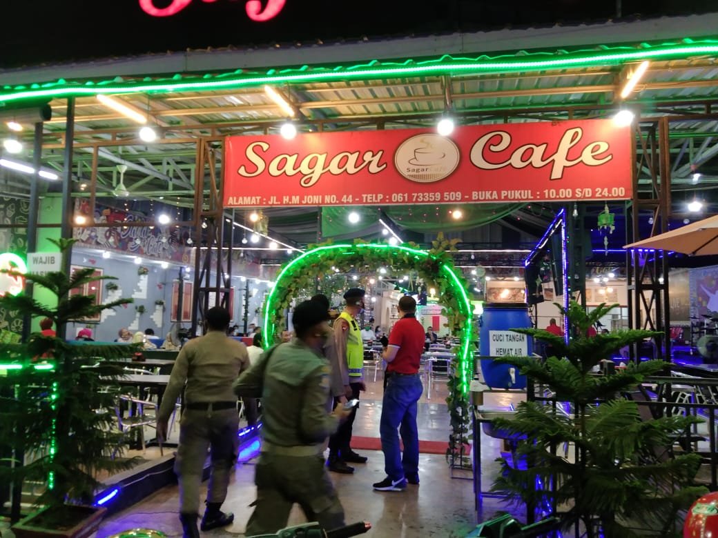 Polda Sumut Tindak 38 Tempat Usaha Langgar Prokes, 100 Orang Ditemukan Tidak Pakai Masker