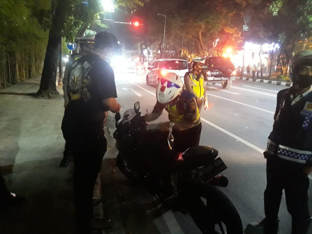 Razia Knalpot Blong 4 Sepeda Motor Diamankan ke Sat Lantas Polrestabes Medan