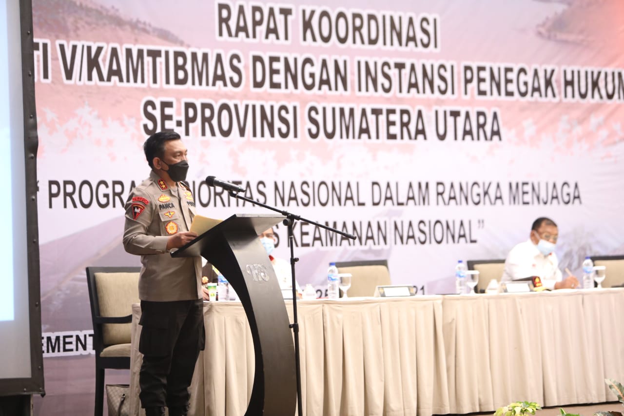 Kapolda Sumut Gelar Rakor Jaga Stabilitas Keamanan NasionalÂ 