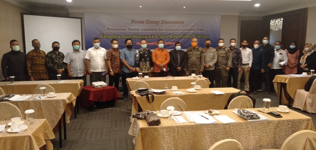 FGD Ranperda Ketenteraman Masyarakat dan Ketertiban Umum UMSU dan DPRD SUMUTÂ 