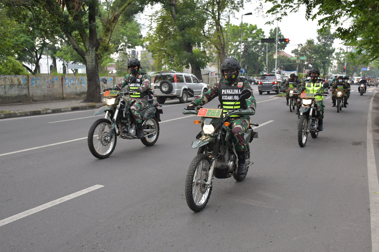 Tingkatkan rasa aman, Pangdam I/BB Patroli Keliling Kota Medan