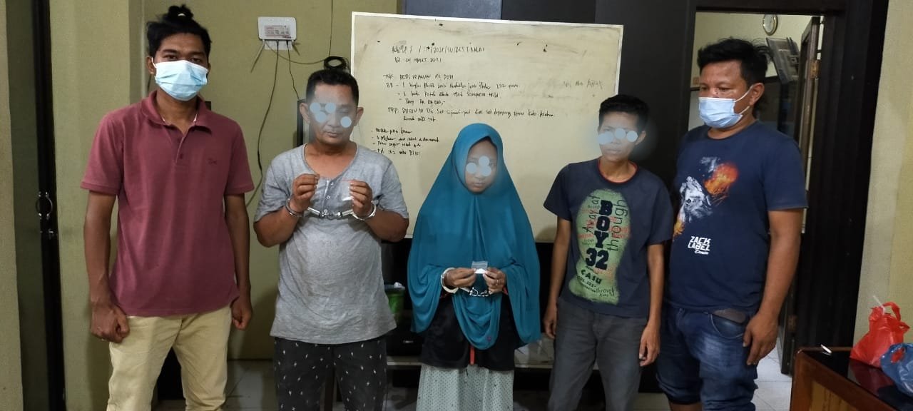 Satres Narkoba Polres Tanjung Balai Gagalkan Transaksi Shabu 3 Orang Diamankan, 2 Diantaranya Wanita