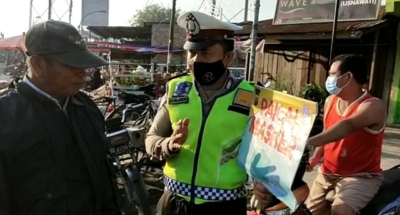 Polres Tanjung Balai Himbau Peningkatan Disiplin dan Penegakan Hukum Prokes