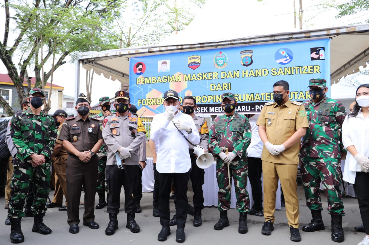 Kapolda Sumut, Pangdam I/BB, dan Gubsu Pantau PPKM Mikro