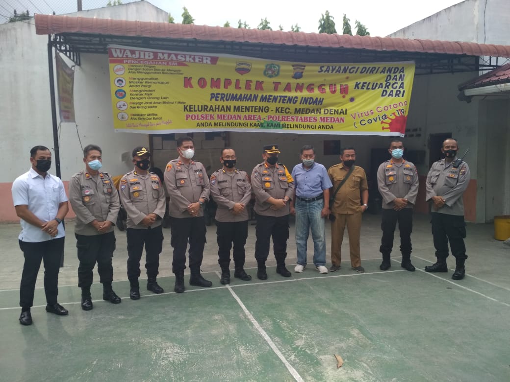 Dir Binmas Polda Sumut Lihat Kampug Tangguh di Wilkum Polsek Medan Area