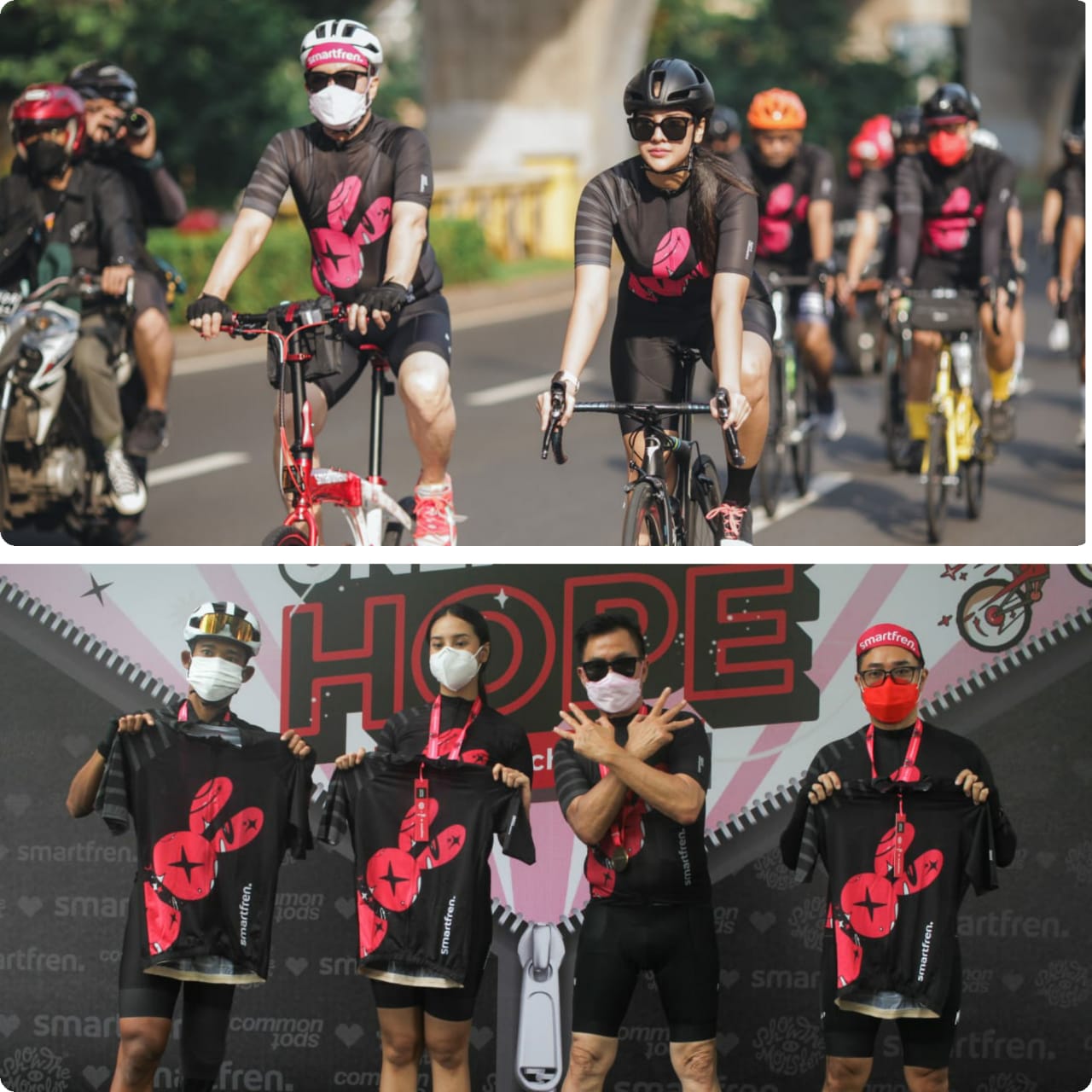 Smartfren Gowes Bareng Anya Geraldine, Kampanyekan Unlimited Hope