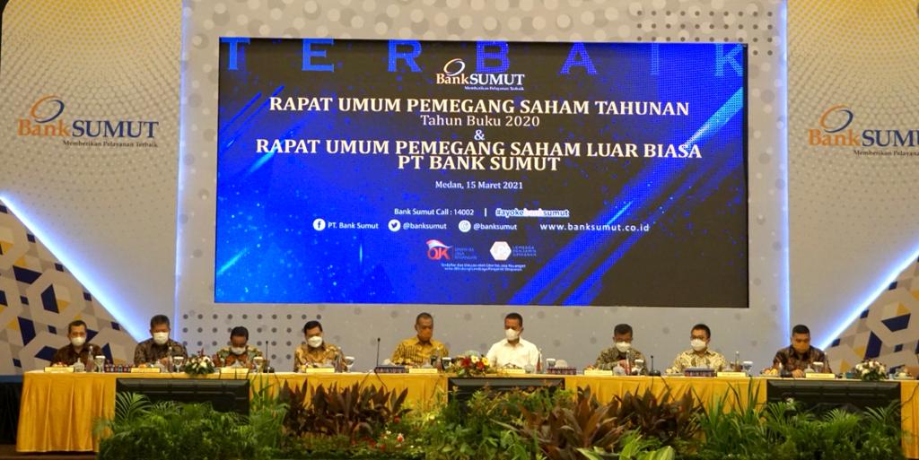 Bank Sumut Bagikan Deviden Rp 308,7 Miliar, RUPS LB Angkat Syaiful Azhar Komisaris Utama Independen PT. Bank Sumut