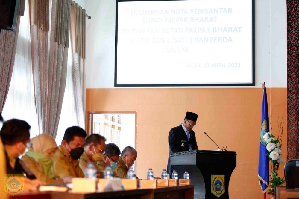 Rapat Paripurna DPRD Tentang LKPJ Bupati Pakpak Bharat TA 2020