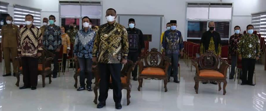 Pemeritah Kabupaten Labuhanbatu Peringati Hari Otda Ke-25 Secara Daring Melalui Vidcond
