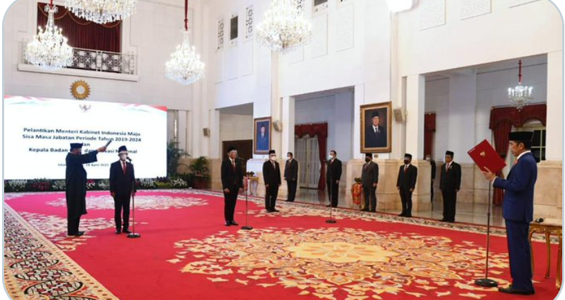 Jokowi Resmi Lantik Mendikbudristek, Menteri Investasi dan Kepala BRIN