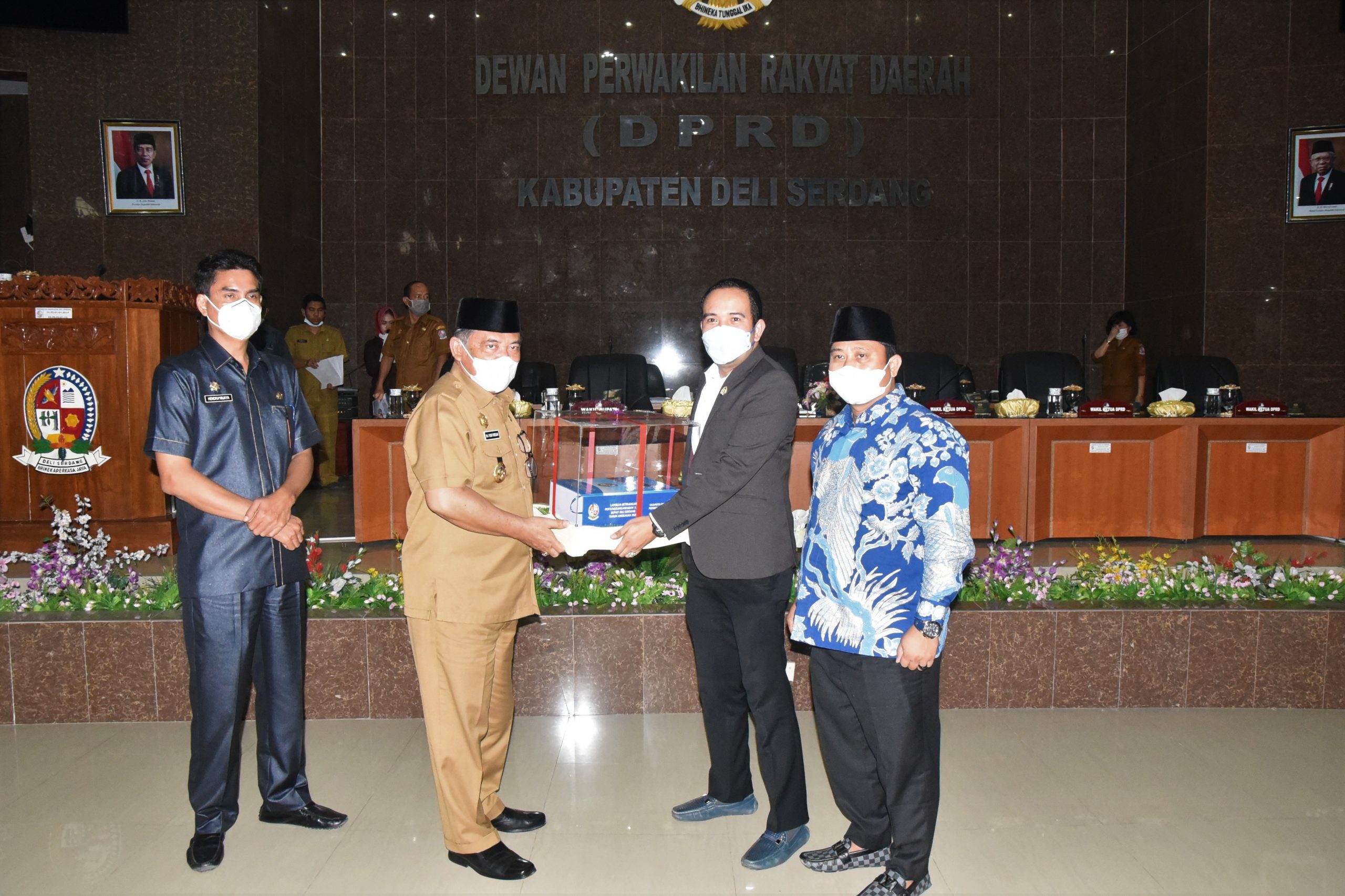 HM Ali Yusuf Siregar Sampaikan LKPJ Bupati Deli Serdang Tahun Anggaran 2020