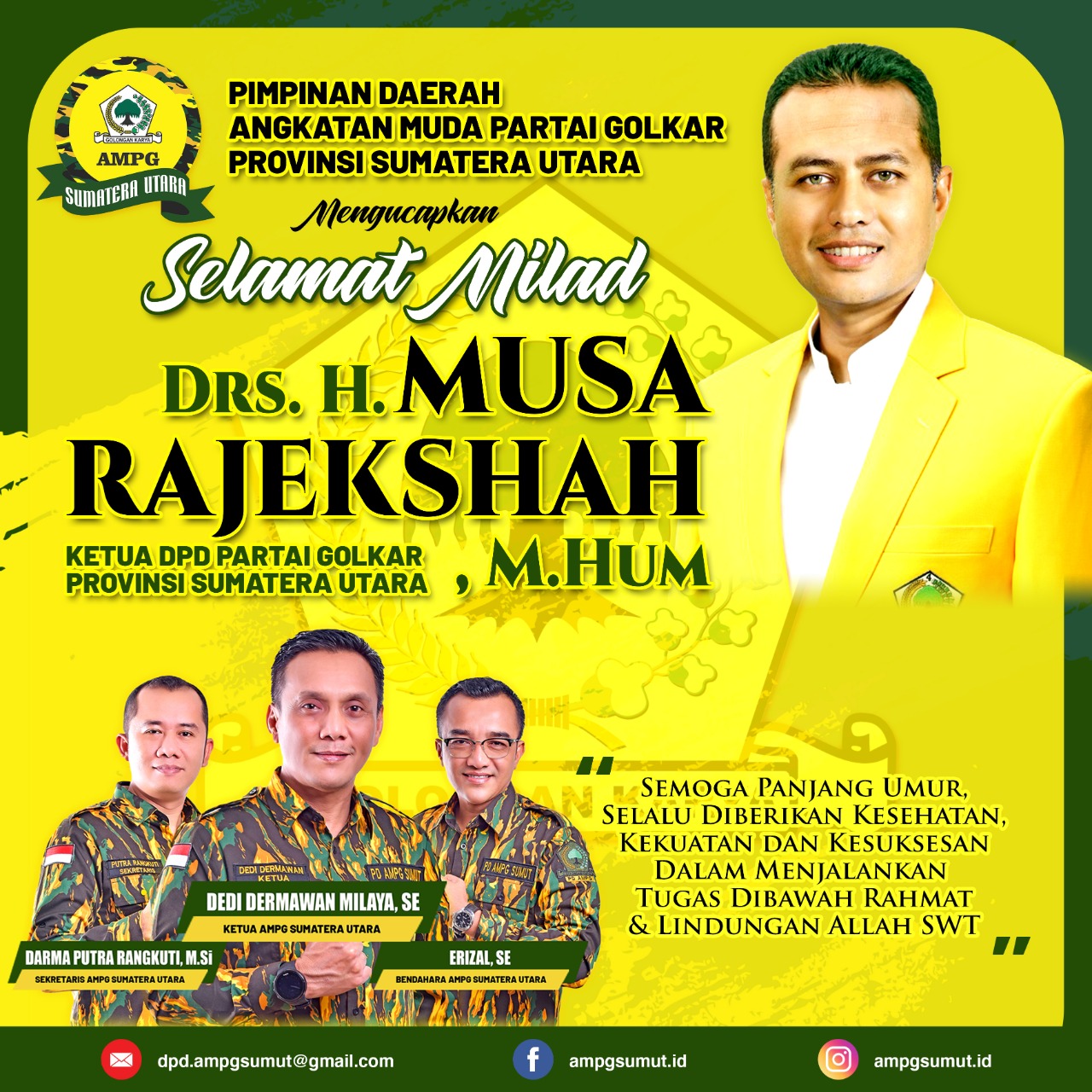 PD AMPG Sumut Siap Dukung Sukseskan Rakerda dan Rapimda Partai Golkar