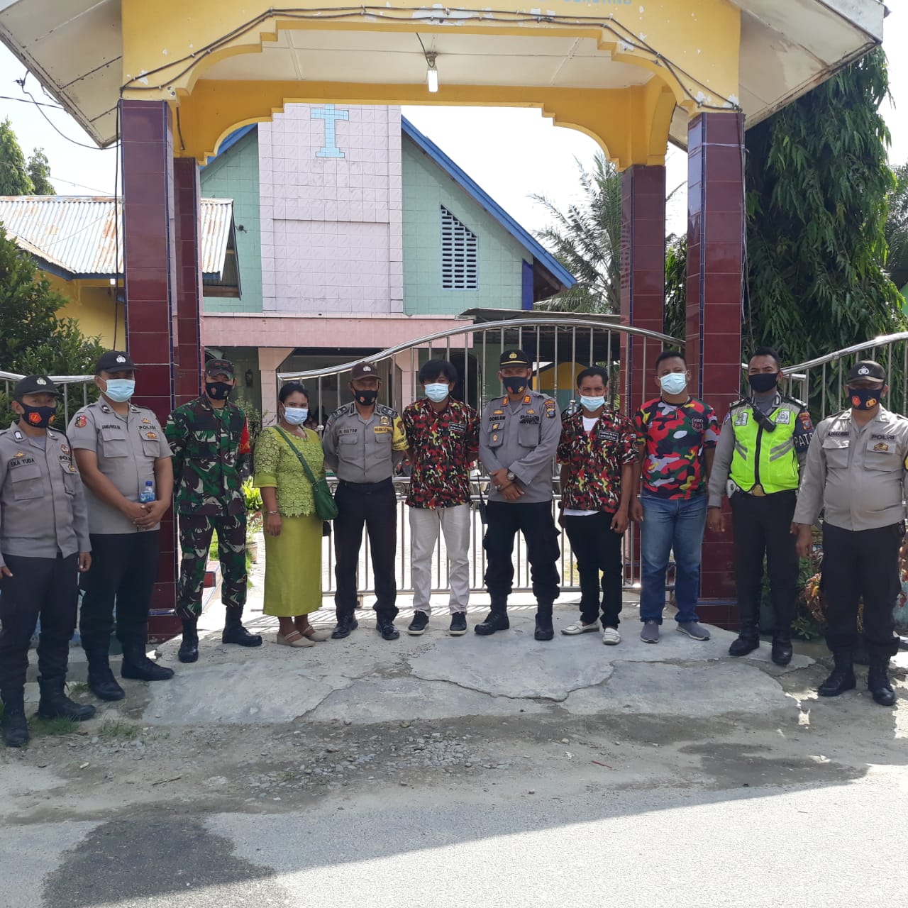 Ibadah Paskah di kecamatan Beringin dan Pantai labu berlangsung Aman dan lancar
