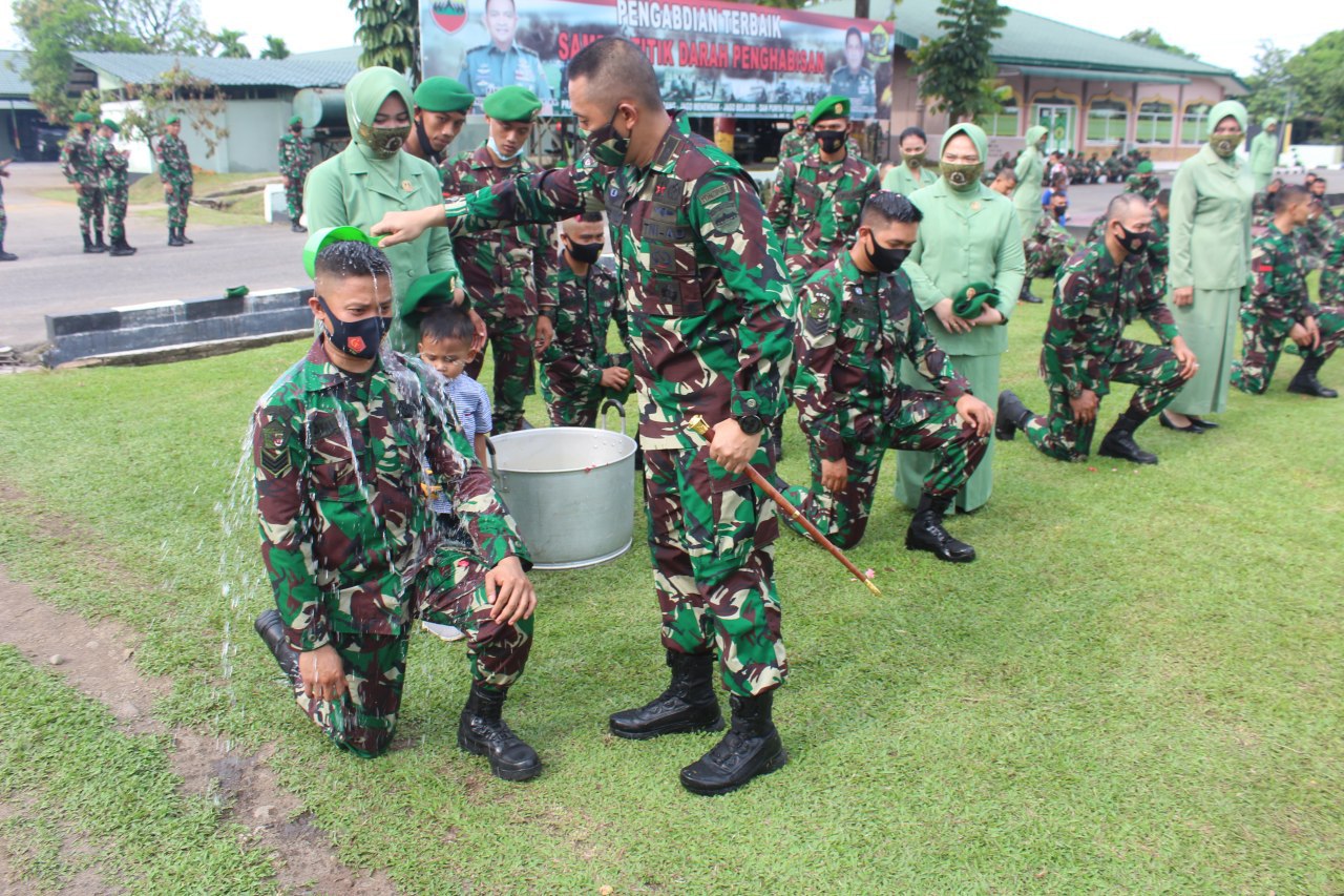 Danyonzipur 1/DD Pimpin Acara Personel Yonzipur 1/DD Naik Pangkat