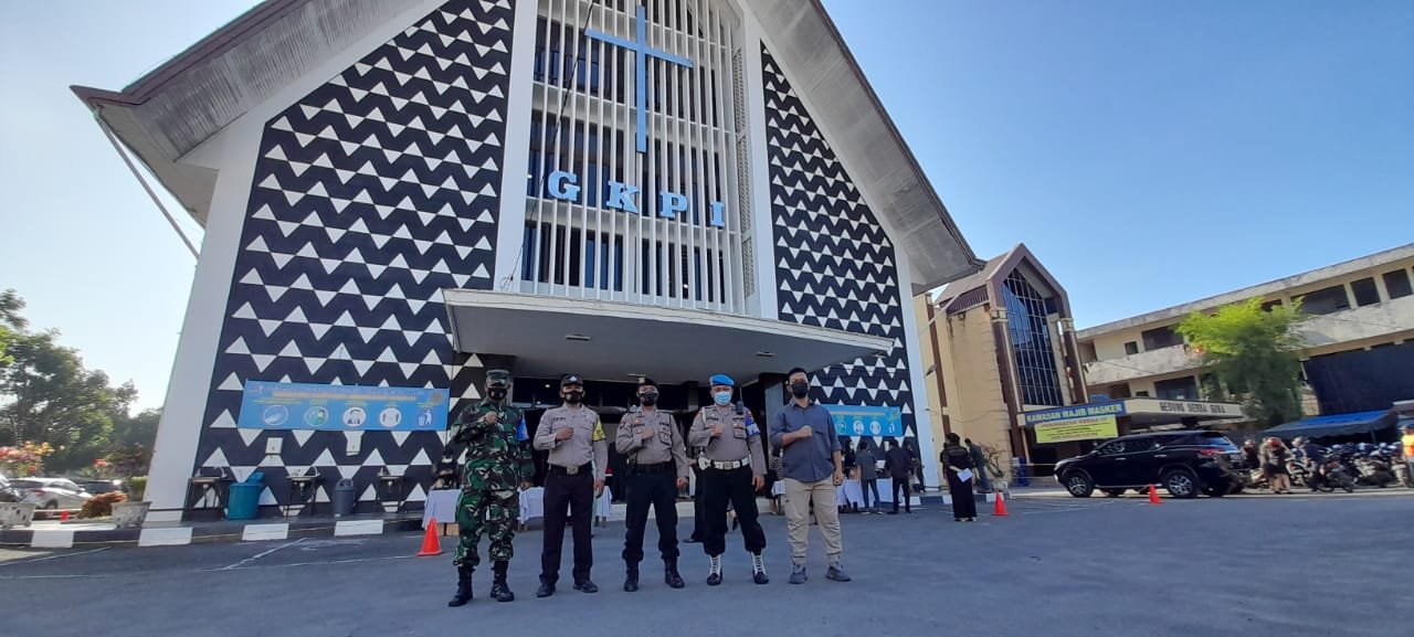 Polsek Medan Baru Gelar Pengamanan Ibadah Paskah di 22 Gereja