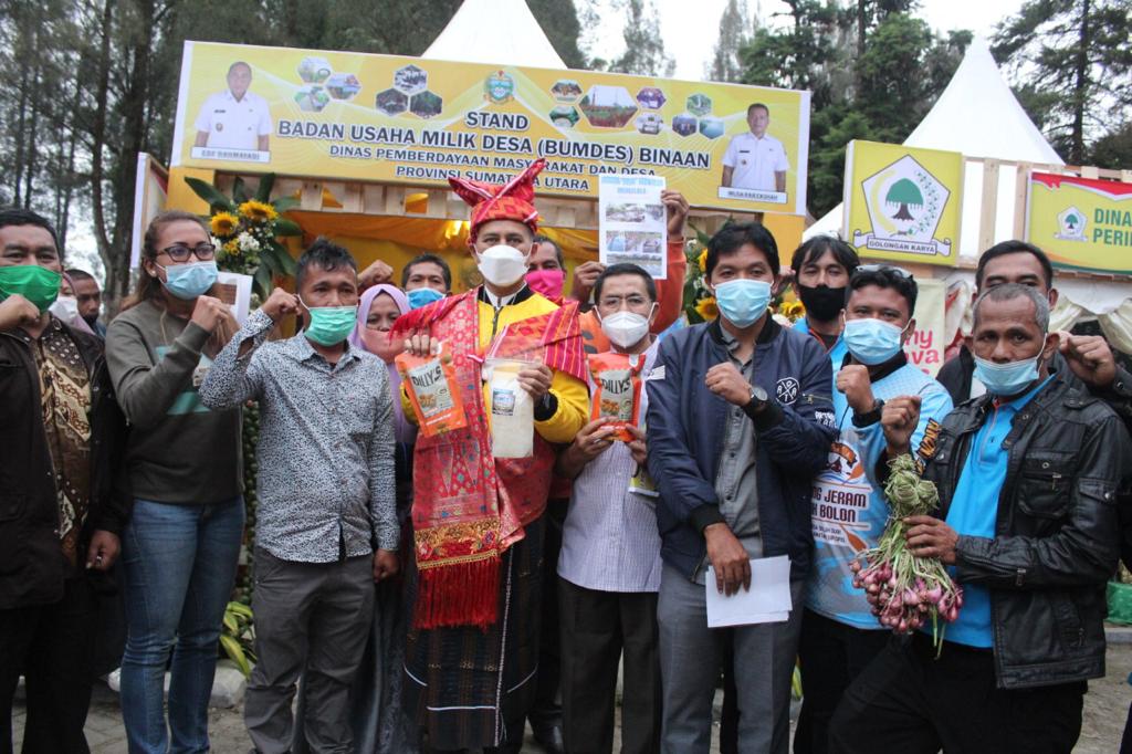 BUMDes binaan Dinas PMD Sumut Ikut Pameran Rapimda dan Rakerda Partai Golkar, Aspan Sopian Apresiasi