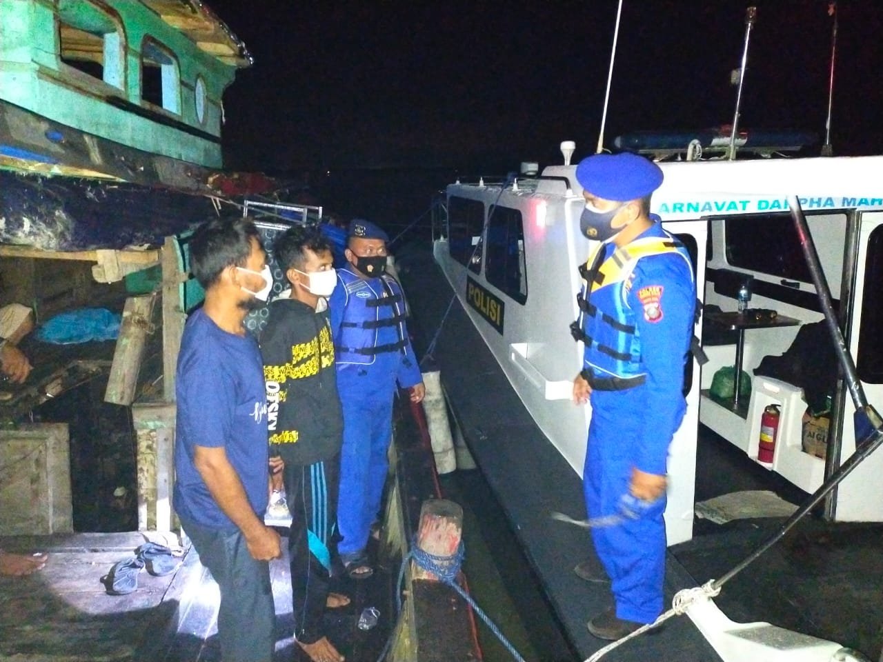 Sat Polair Polres Tanjung Balai Patroli dam Polmas Perairan selama 1 x 12 Jam