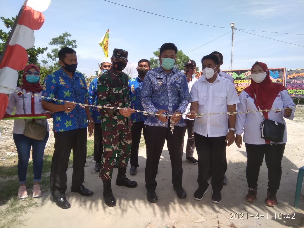 Camat Pantai labu Resmikan Taman Sedulur Dirgantara
