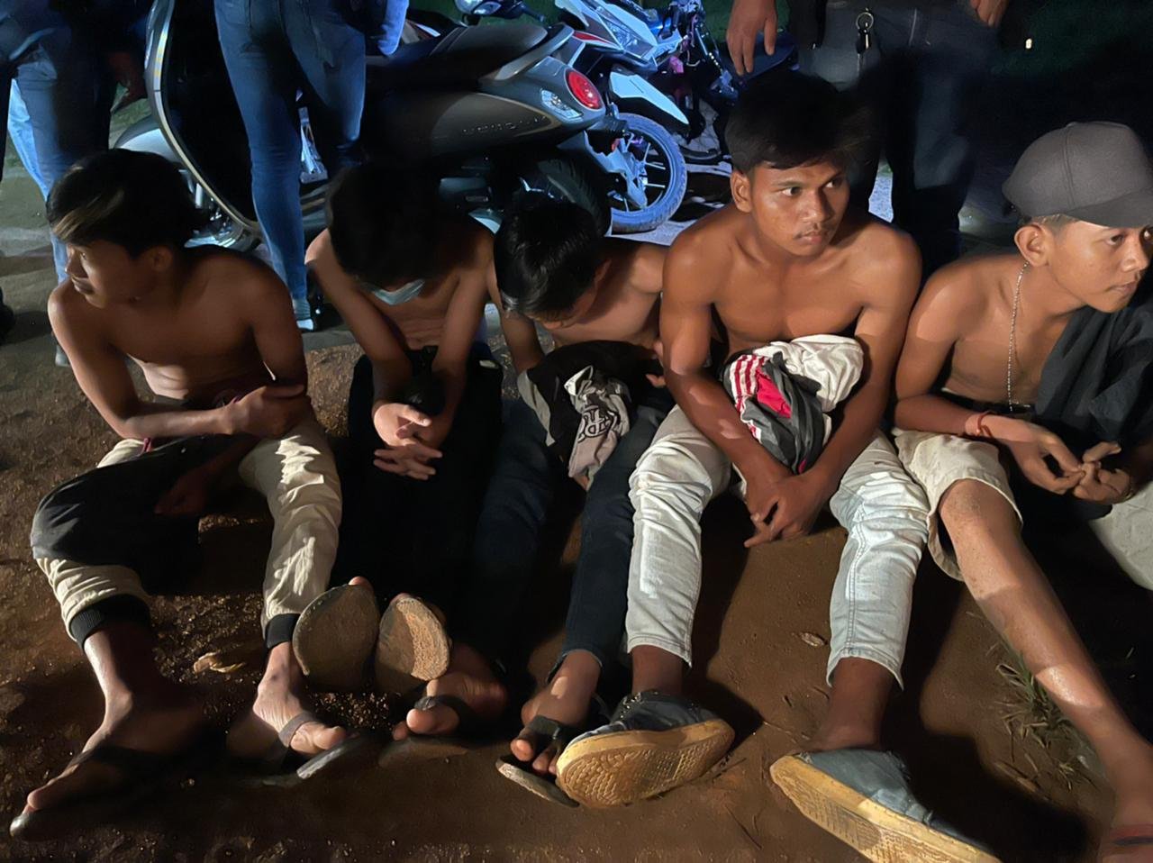 Satreskrim Polres Sergai Amankan 25 Unit Sepeda Motor Dari Aksi Balap Liar