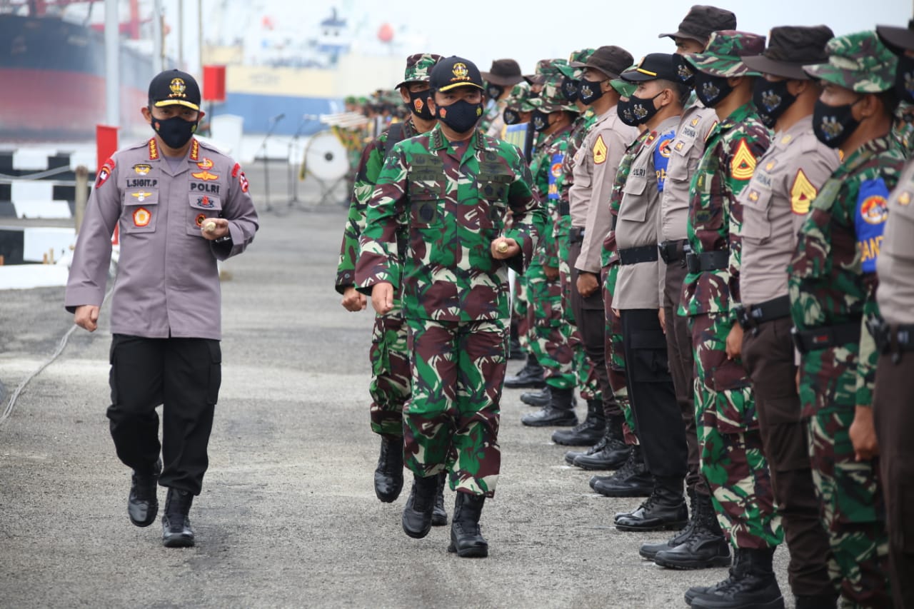 Panglima TNI Bersama Kapolri Buka Latsitardanus XLI/2021 Wilayah Sumut