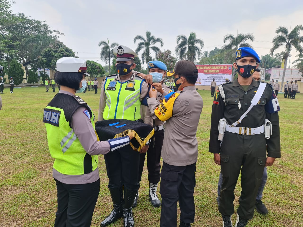 Kapolres Sergai Pimpin Apel Gelar Pasukan Operasi Keselamatan Toba 2021
