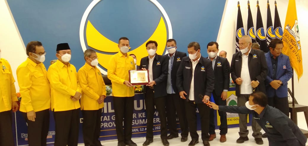 Silaturrahmi Dengan DPW Partai Nasdem, Ijeck : Partai Golkar Tidak Bisa berjalan Sendiri
