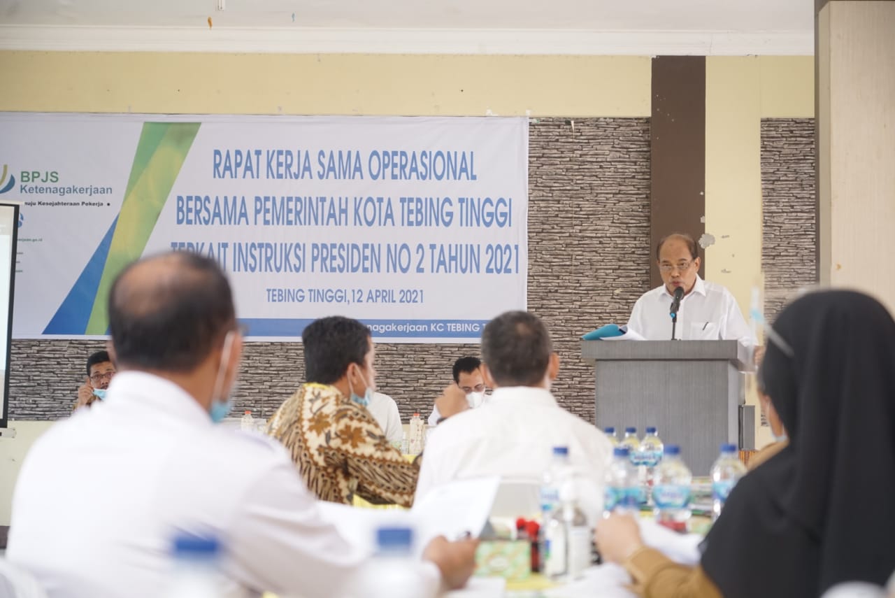 BPJS Dan Pemko T.Tinggi Gelar Rapat Tentang Inpres No.2 Tahun 2021