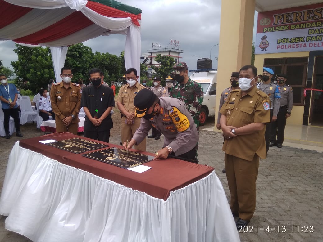 Polsek Bandara Kualanamu dan Polsek kecamatan Pantai labu di resmikan