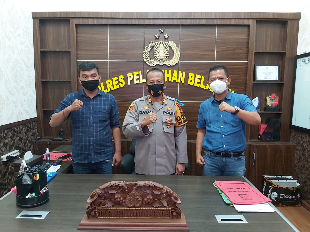 Kunjungan Ketua Pewarta ke Polres Belawan, AKBP Dayan : Polres Belawan Cegah Balapan Liar dan Tawuran Pada Bulan RamadanÂ 