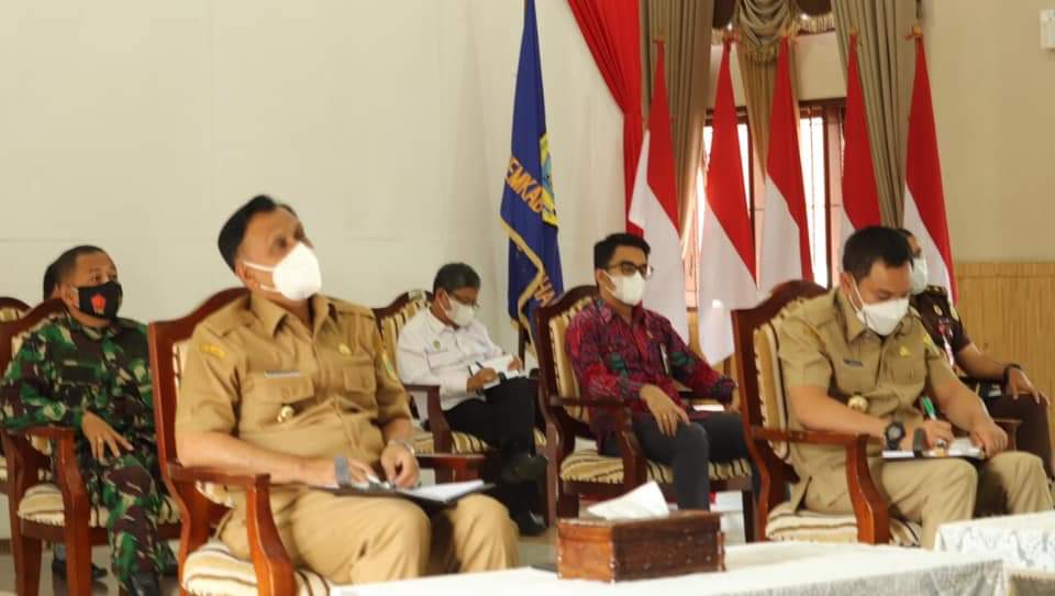 Bupati Pakpak Bharat Ikuti Rakor Kdh Dan Wakil dhÂ  Hasil Pilkada 2020 Secara Virtual