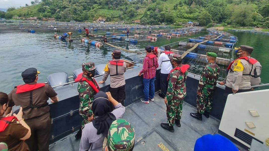 Pangdam I/BB : Penataan Keramba Jaring Apung Tingkatkan Kualitas Air dan kelestarian Danau Toba