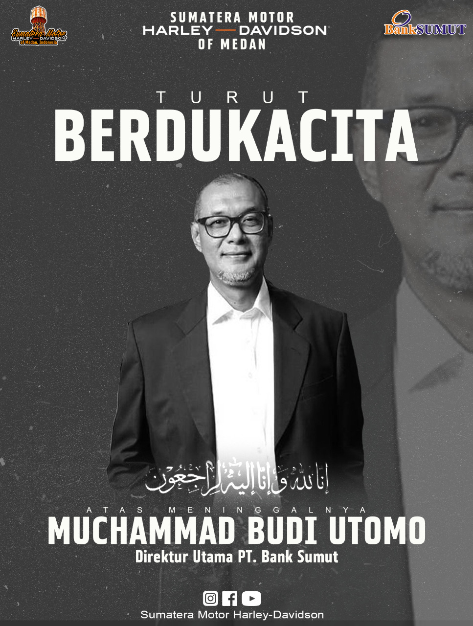 Dirut Bank Sumut Muchammad Budi Utomo Meninggal Dunia