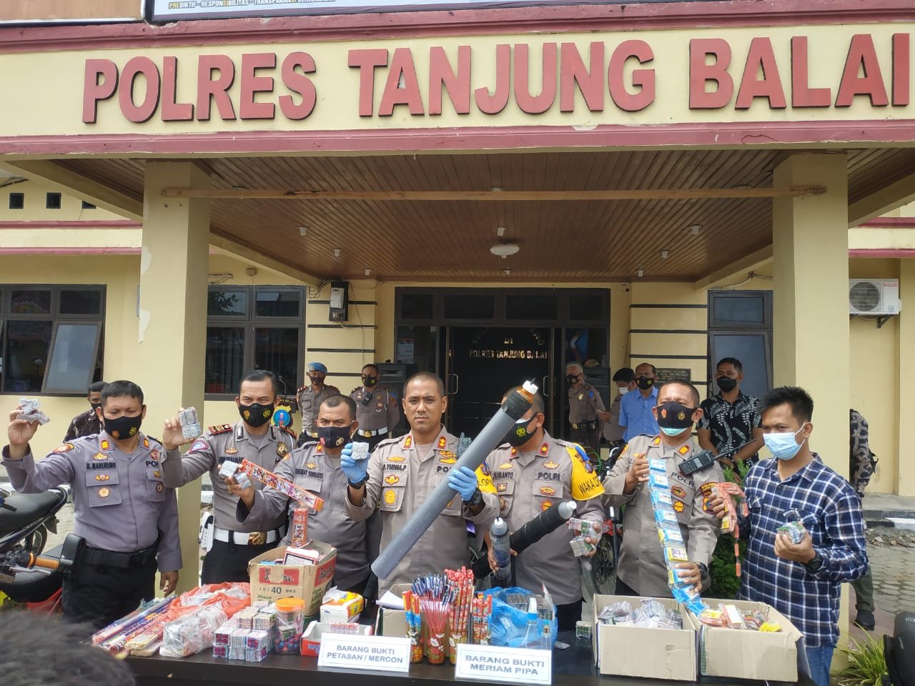 Kapolres Tanjung Balai Paparkan Hasil Penindakan Sahur On The Road dan Asmara Subuh serta Pekat