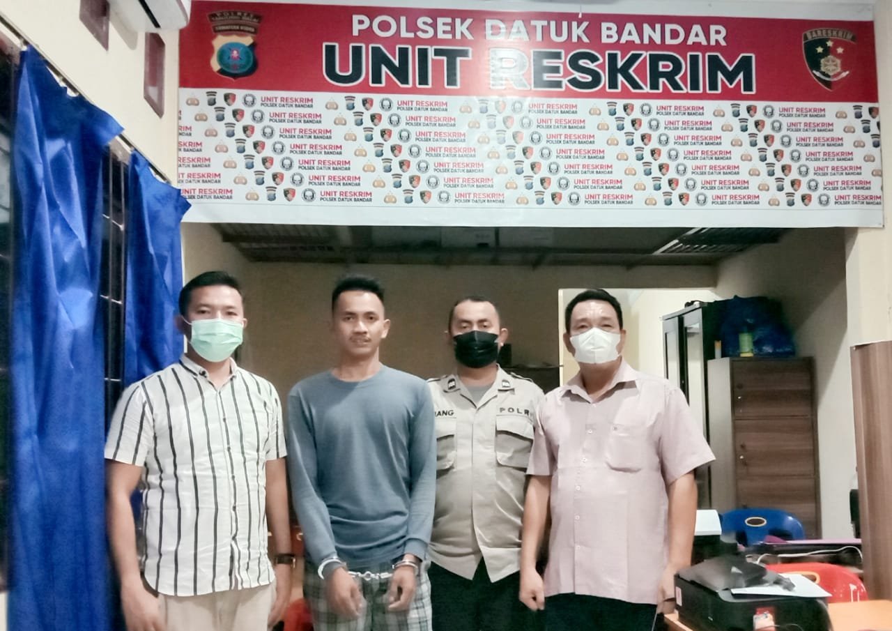 Reskrim Datuk Bandar Amankan MAM alias Tondi Pelaku Penganiaya Anak Dibawah Umur