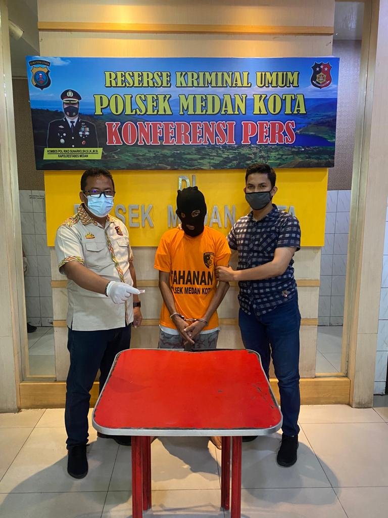 Tekab Polsek Medan Kota Ringkus Pengguna Shabu yang Disimpan dalam Mulut