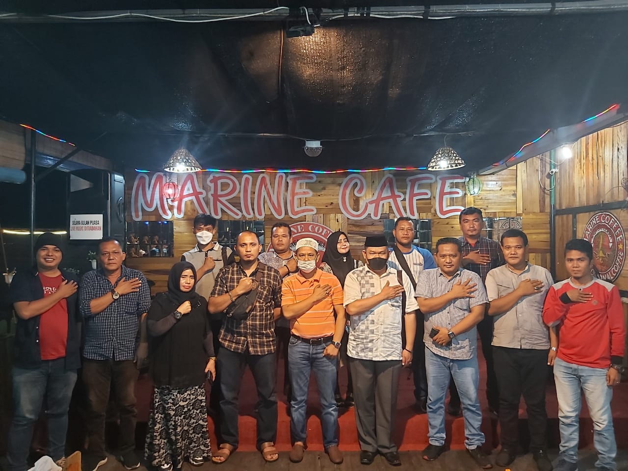 Menu Ikan Laut Bukber Pewarta Polrestabes Mefan Dihadiri Waka Polres Belawan