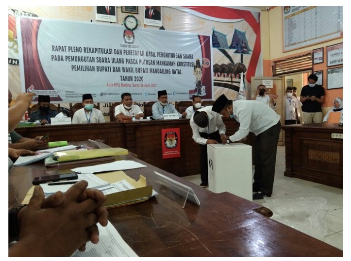 Sah Paslon SUKA Unggul,Â  Â Raih Suara Terbanyak Pilkada Madina