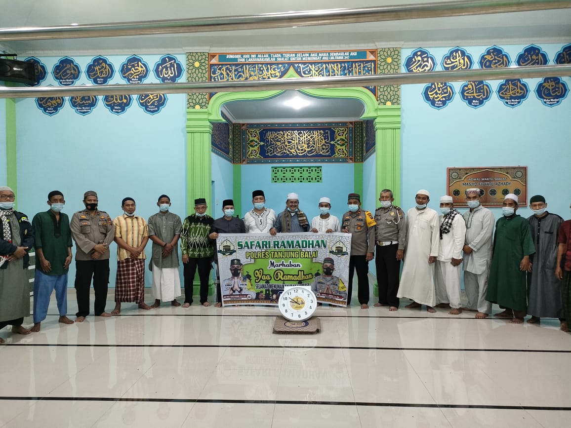 Safari Ramadhan Polres Tanjung Balai Putus Rantai Penyebaran Corona dengan Sosialisai Prokes dan Tunda Mudik Lebaran