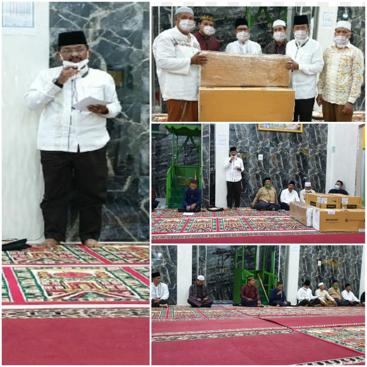Pemkab Safari Ramadhan di Masjid Al Fatah Titi Putih, BupatiÂ  ZahirÂ  Berikan Bantuan
