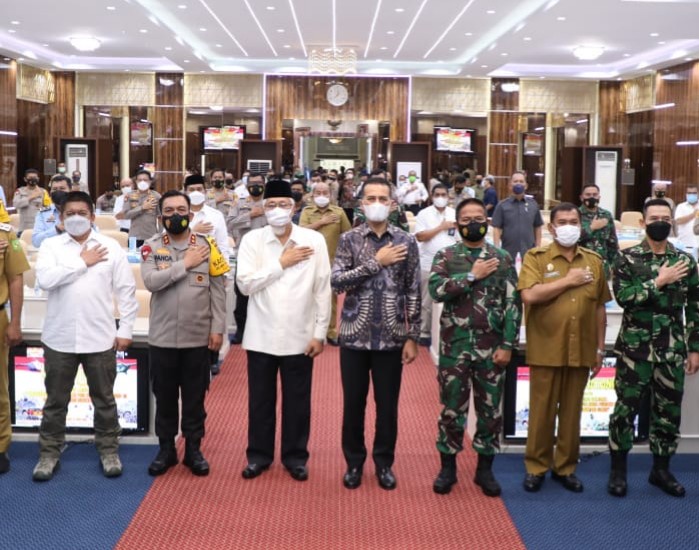Kapoldasu, Wagubsu dan Pangdam I/BB Rapat Koordinasi Pengamanan Idul Fitri