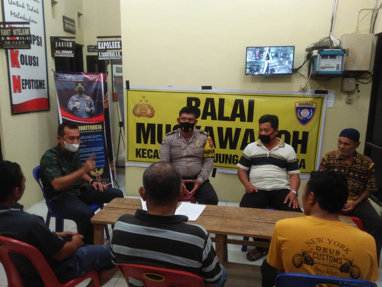 Balai Musyawaroh, Polres Tanjung Balai Dukung Program 100 hari Kerja Kapolri
