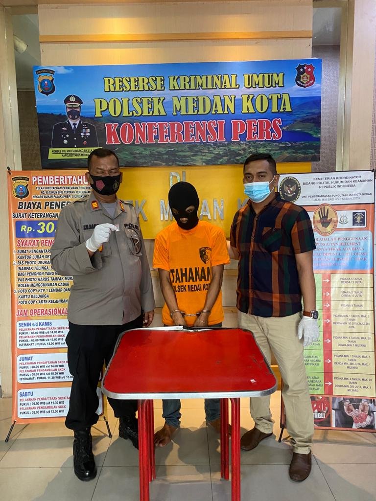 Nyamar Beli Sabu Paket Rp.100 Ribu Tekab Medan Kota Ciduk ID Warga Medan Johor.